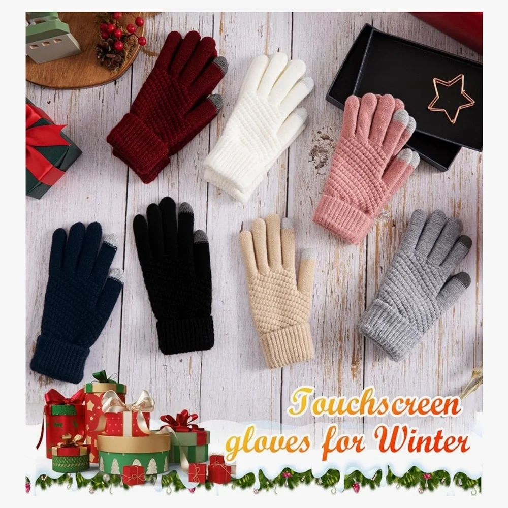 🆕 Winter Gloves for Women Touchscreen Knit Glove